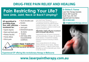 Laser Pain Therapy - A5 Flyer 2OORAK